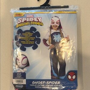 Marvel Ghost-Spider Costume for Kids - White, Black, Pink